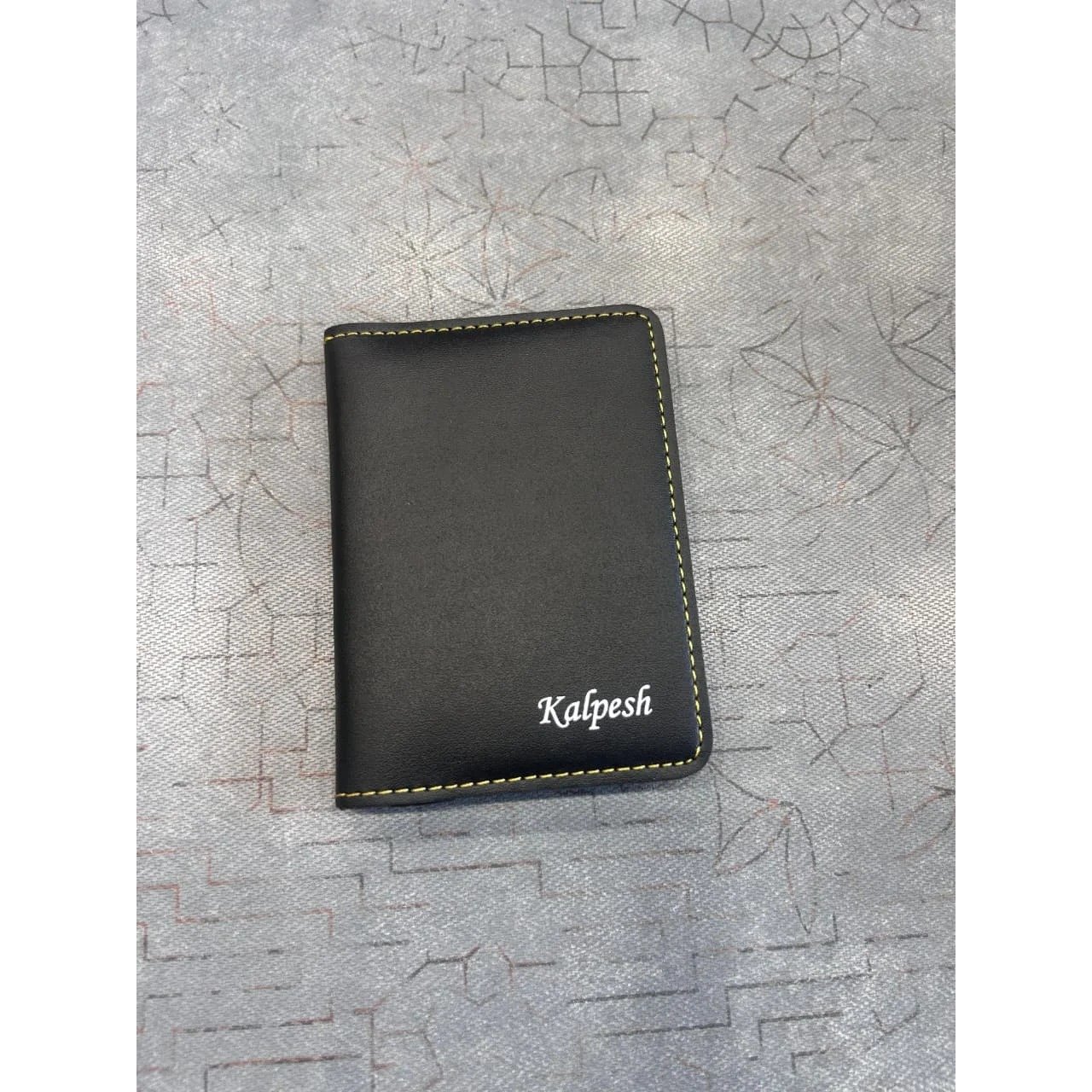 personalised minimal leather wallet name custom gift 2