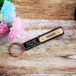 Personalised Engraved Name Bar Keychain