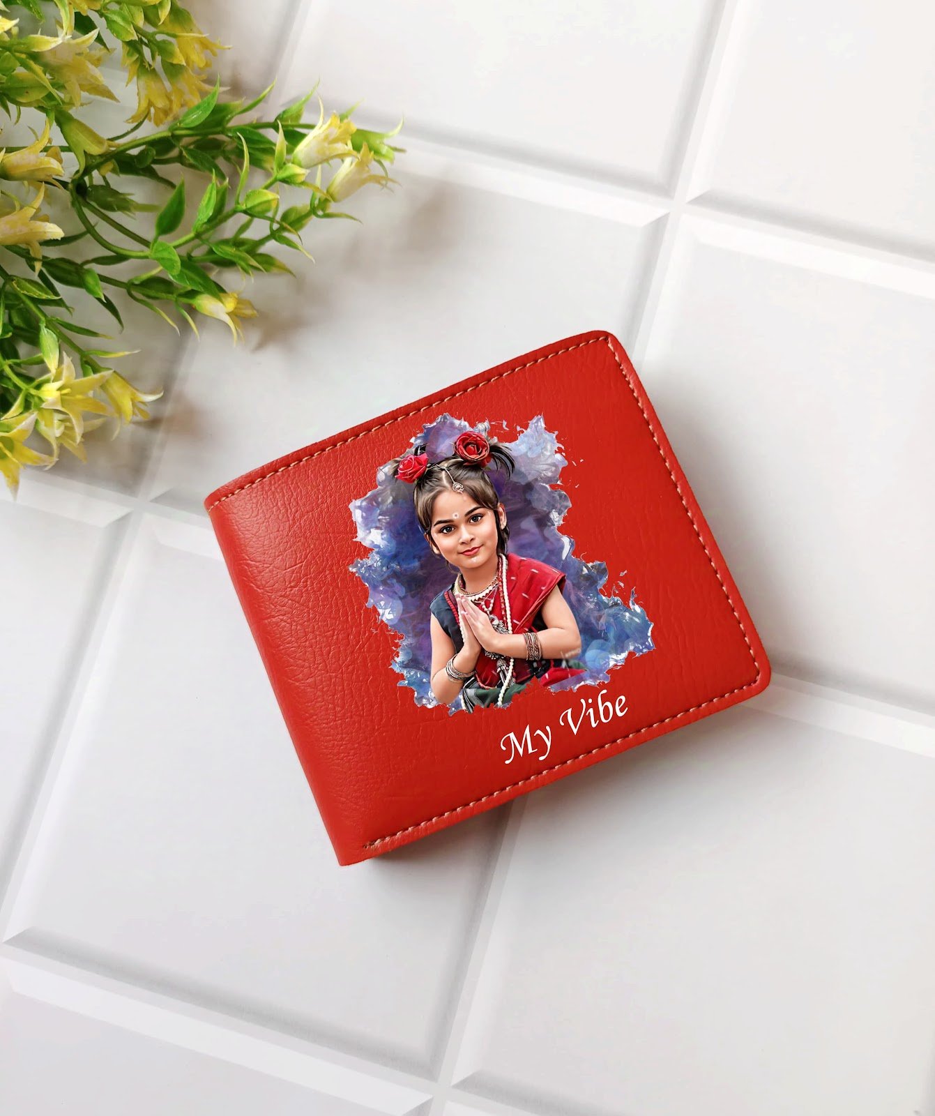 personalised nexon colour photo wallet name personalised gift combo