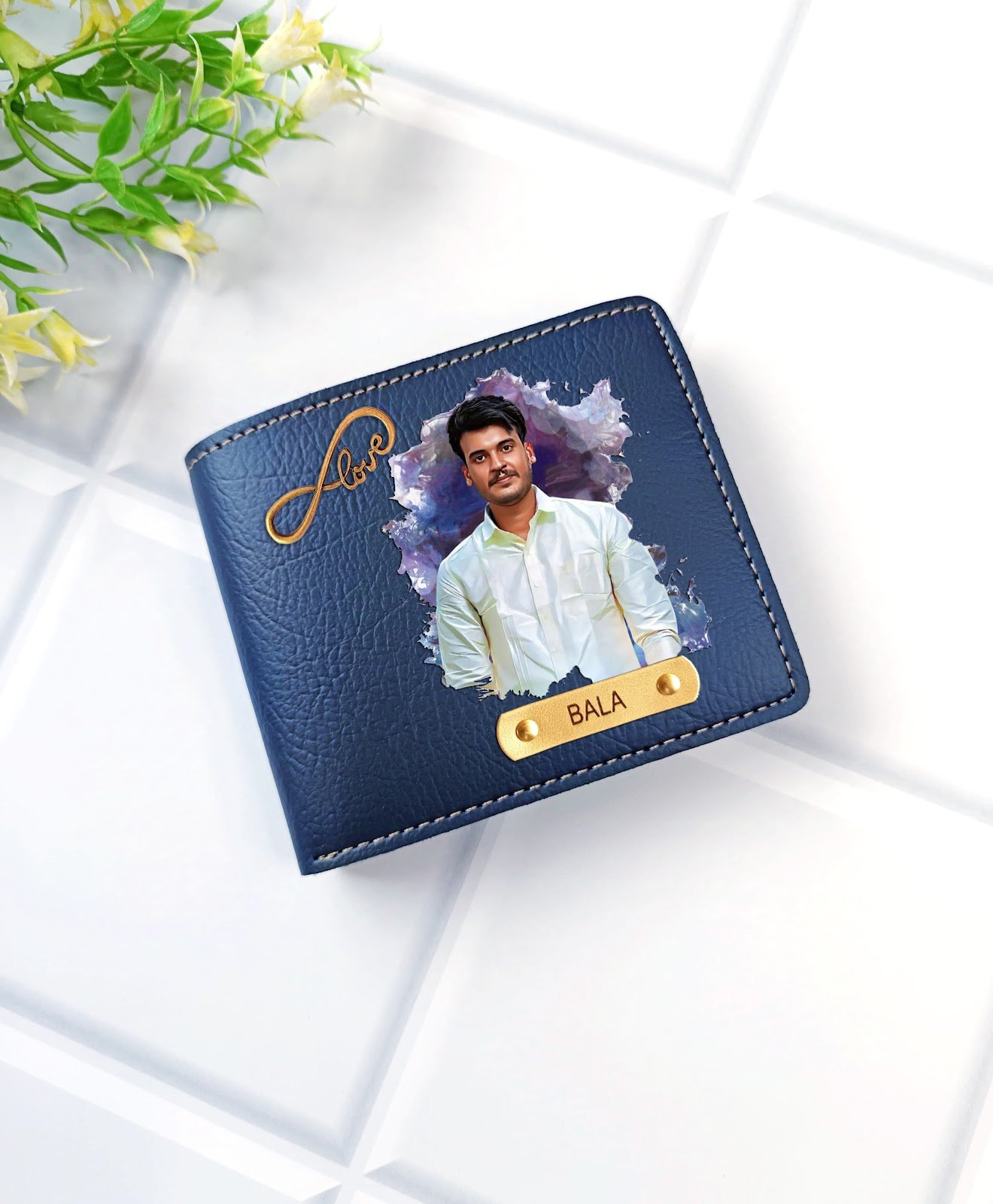 personalised nexon colour photo wallet name personalised gift combo