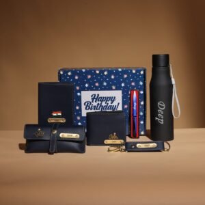 personalised nexon leather wallet bottle pen birthday box combo personalised gift combo