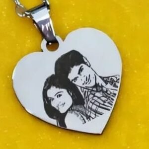 Personalised Sketch Heart Pendant Necklace