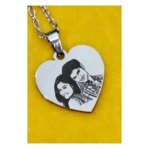Personalised Sketch Heart Pendant Necklace