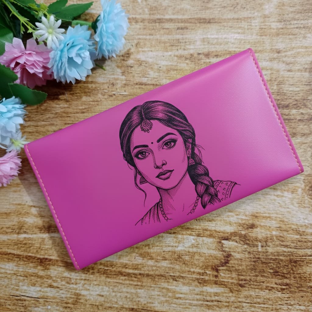 personalised sketch photo ladies clutch name personalised gift combo