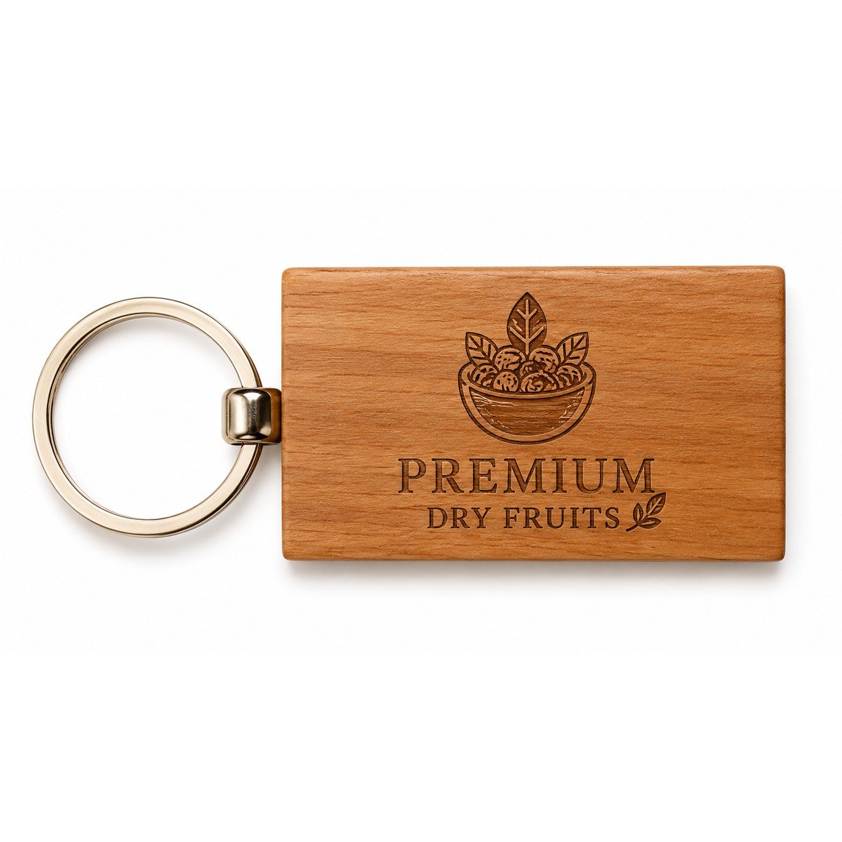 Personalised Wooden Logo Keychain for corporate bulk gifting