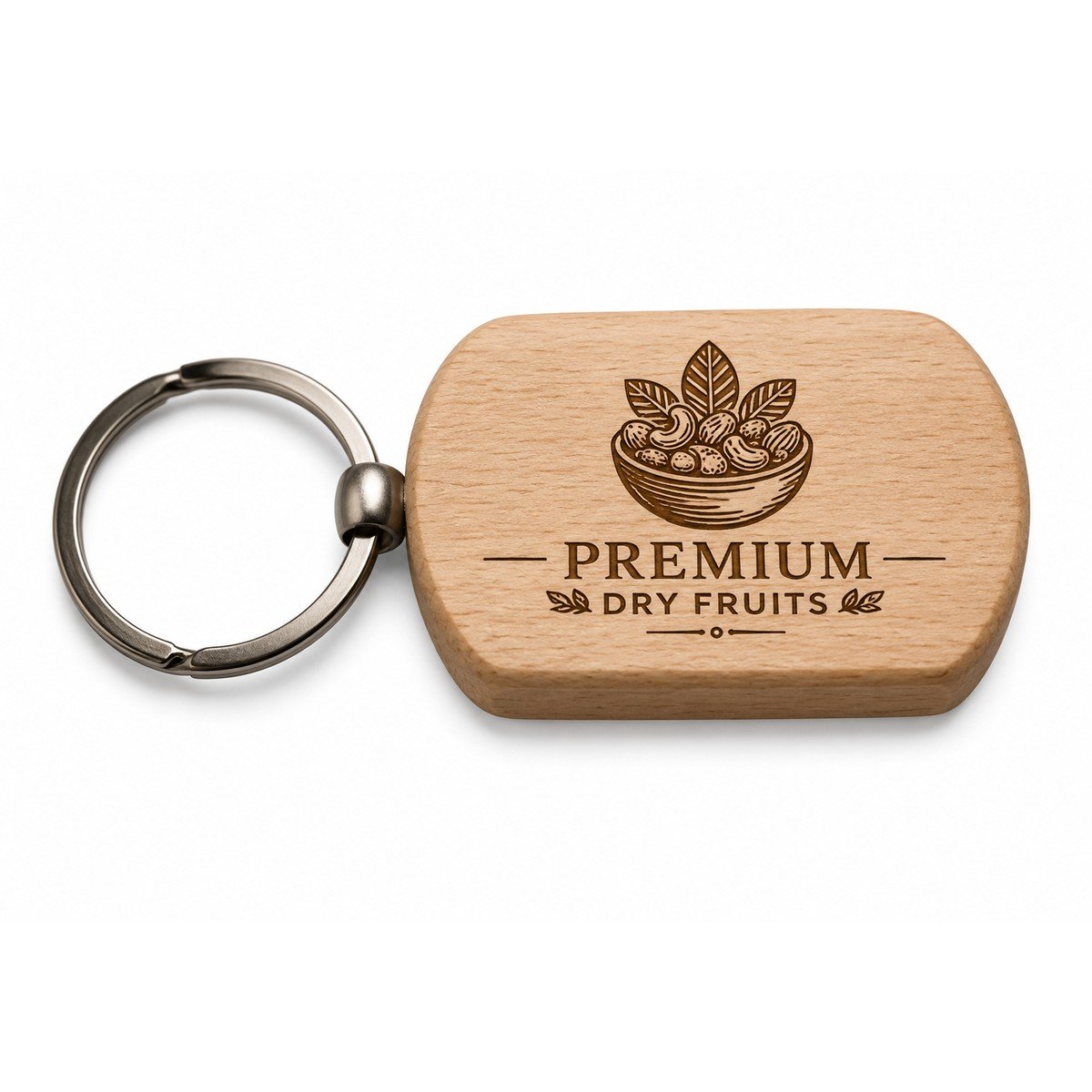 Personalised Wooden Square Keychain for corporate bulk gifting