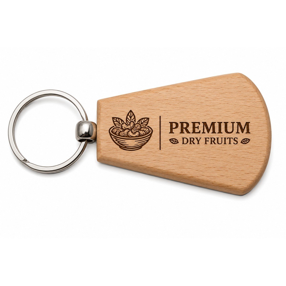 Personalised Wooden Tag Keychain for corporate bulk gifting