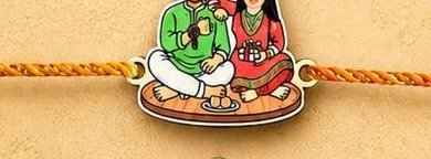Personalised caricature couple rakhi Model 4 couple tying rakhi design with photo face on MDF