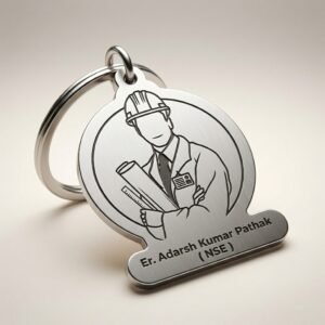 Personalized Metal Keychain for Civil Engineers — gift-ready presentation suitable for special occasions