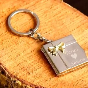 Personalized Square Shape Photo Locket Keychain | Birthday Valentine Diwali Gift for Him Her