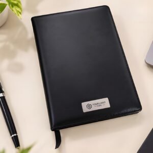 Customised Diary with Name & Logo – Black