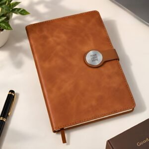 Customised Diary with Logo – Tan