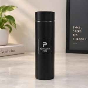 Customised Bottle with Name & Logo – Black