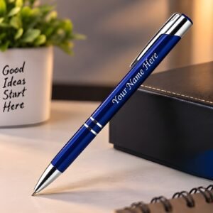 Customised Pen with Name – Blue