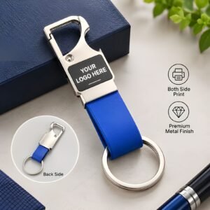 Customised Keychain with Name – Blue